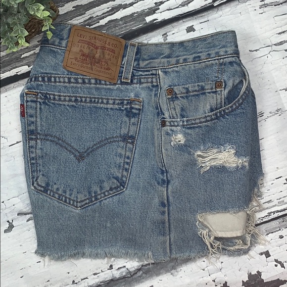Levi’s 501 Vintage Petros Jean Shorts - Size 29 - Picture 3 of 9